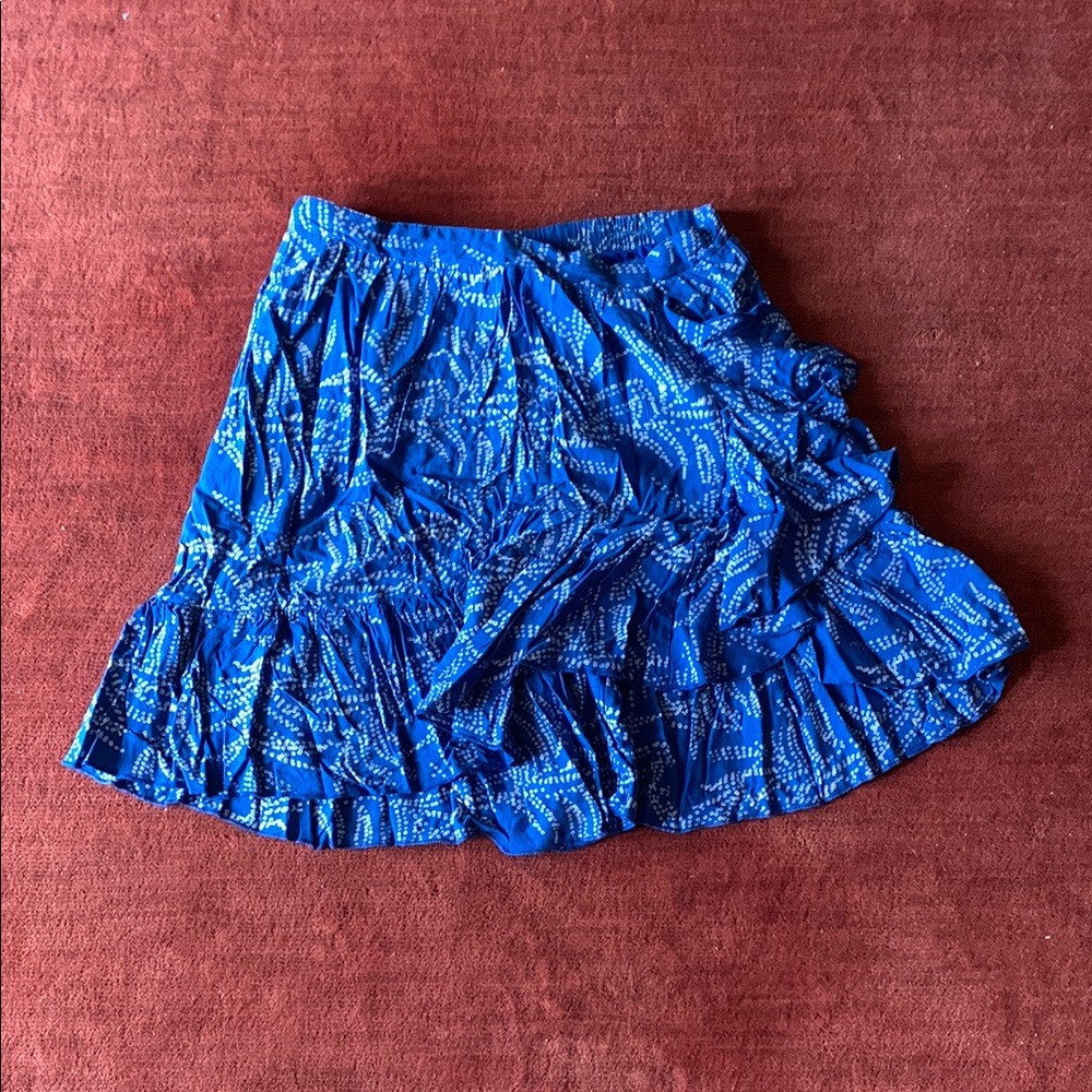 Blue Patterned Women's Skirt